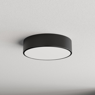 Lampa sufitowa łazienkowa na taras Plafon CLEO 300 IP54 Czarny