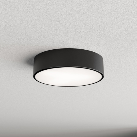 Lampa sufitowa łazienkowa na taras Plafon CLEO 300 IP54 Czarny