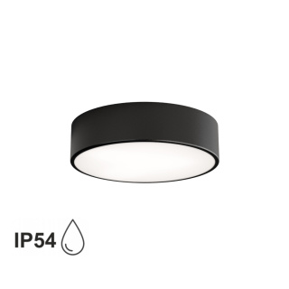 Lampa sufitowa łazienkowa na taras Plafon CLEO 300 IP54 Czarny