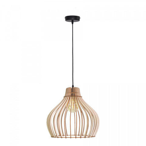 Lampa wisząca drewniana Barrel BEC 380