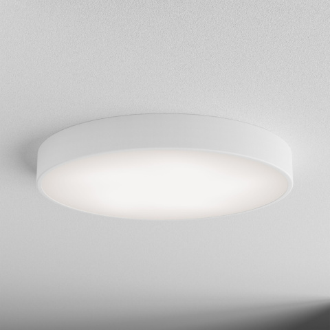 Lampa sufitowa Plafon CLEO 600 60 cm Biały z Czujnikiem Ruchu